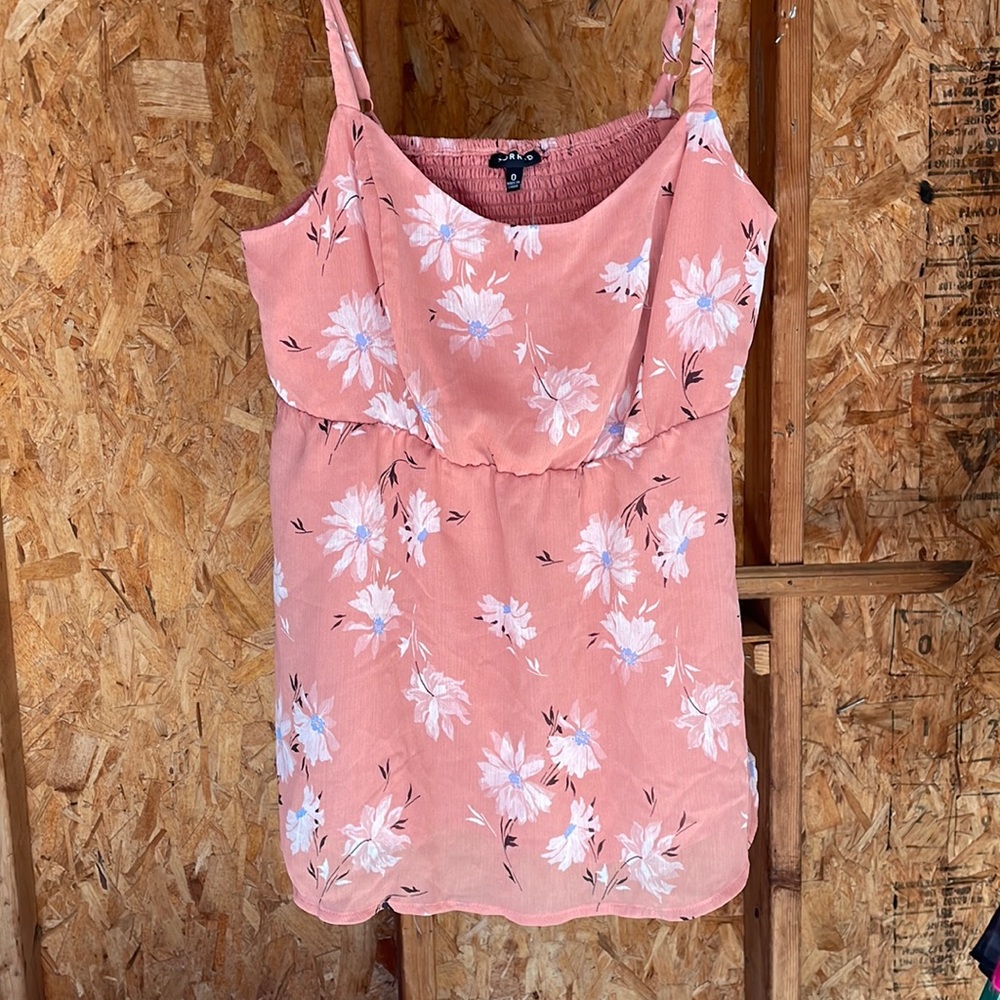 NWT Torrid floral chiffon baby doll tank